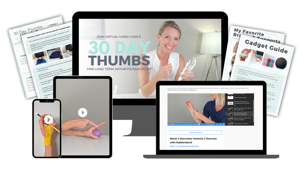 30 Day thumb arthritis training program course pack