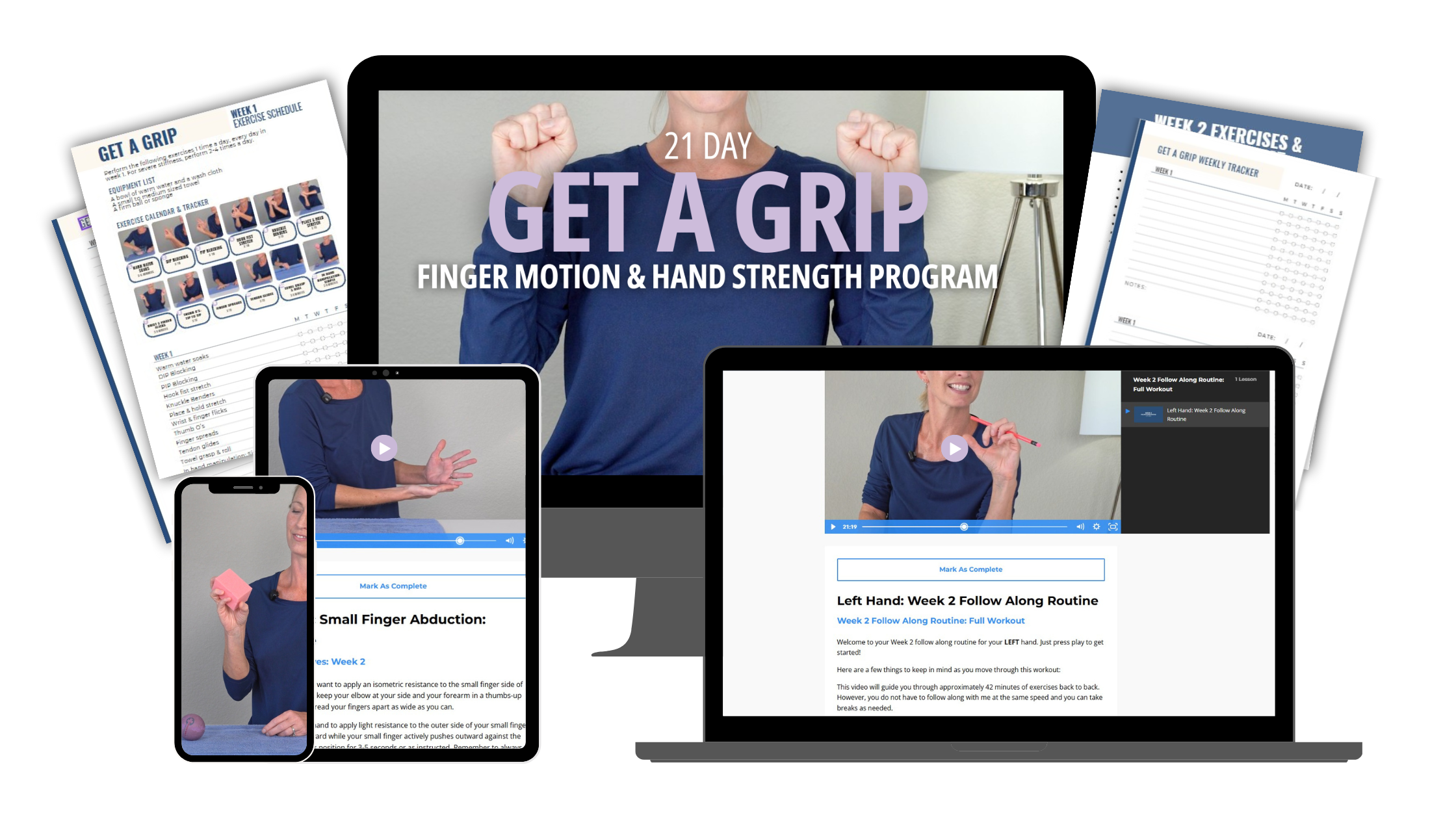 Get a grip finger motion and hand strength program